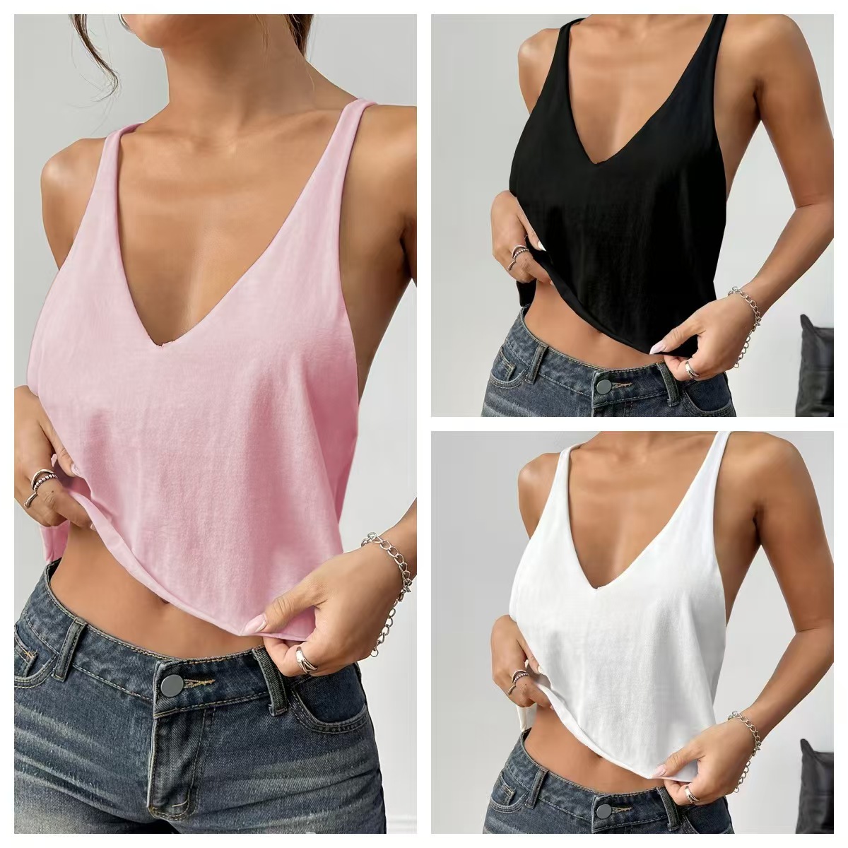 Crop Top Crochet - Yazlık Sütyen Üstü Seksi Kadınlar Buz