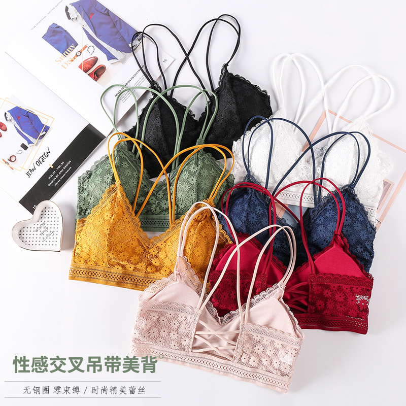 Bralette Triangle Set - 3D seksi iç çamaşırı dikişsiz spor