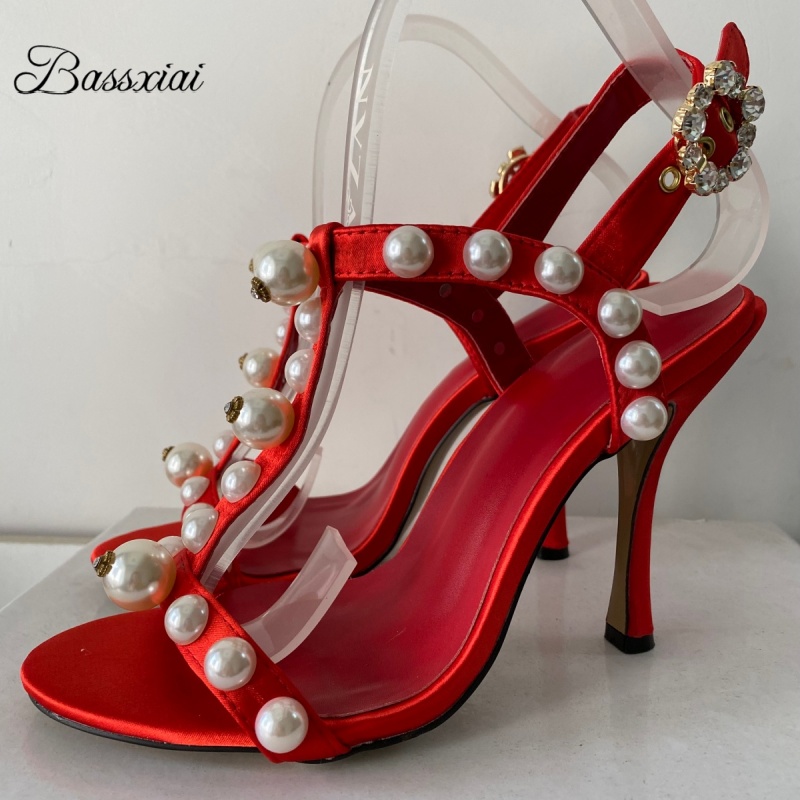İnci Boncuk Dekorlu T-Bantlı S - Sandal Strappy Heeled incelemesi ve fiyatı