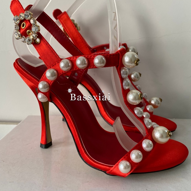 İnci Boncuk Dekorlu T-Bantlı S - Sandal Strappy Heeled incelemesi ve fiyatı