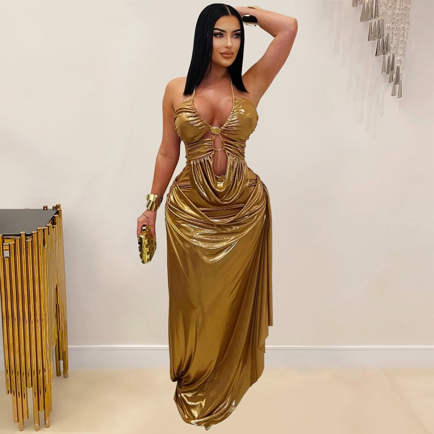 Mezuniyet Elbisesi Abiye Düğün - Maxi Dress Halter incelemesi ve fiyatı