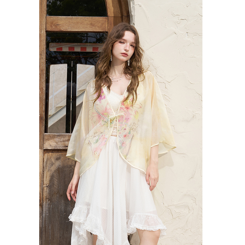 ELFSACK Yeni Çin Kurbağa Düğme - Kimono Sheer Floral incelemesi ve fiyatı