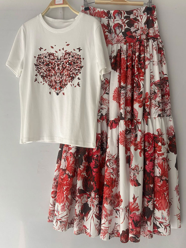 2026 Yeni Yaz Kadın Çiçek Dese - Midi Skirt Floral incelemesi ve fiyatı