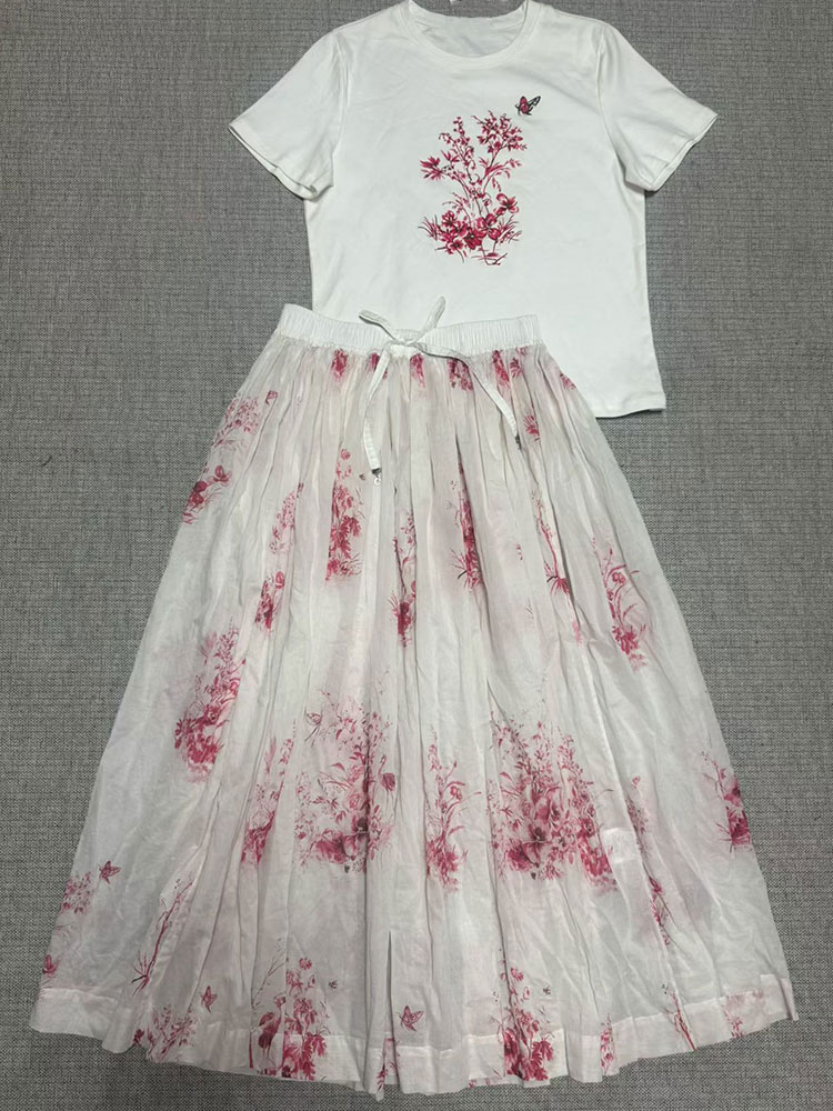 2026 Yeni Yaz Kadın Çiçek Dese - Midi Skirt Floral incelemesi ve fiyatı