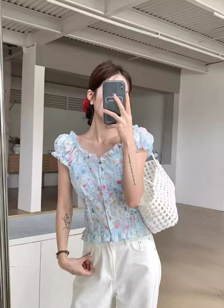 Ezgaga Gömlek Kadın Tatlı Çiçe - Romper Floral Print incelemesi ve fiyatı