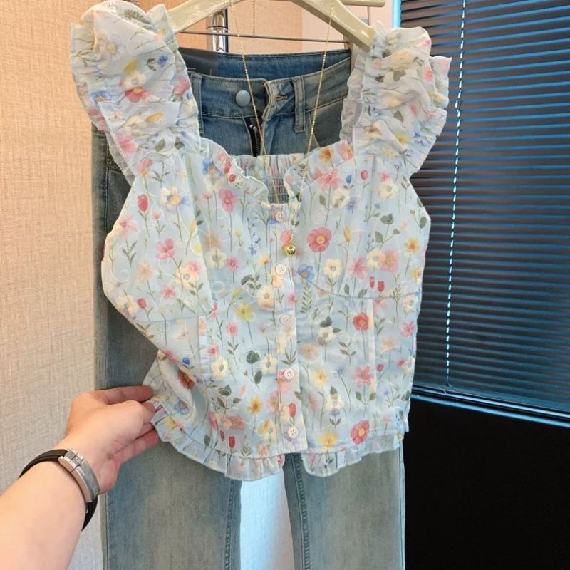 Ezgaga Gömlek Kadın Tatlı Çiçe - Romper Floral Print incelemesi ve fiyatı