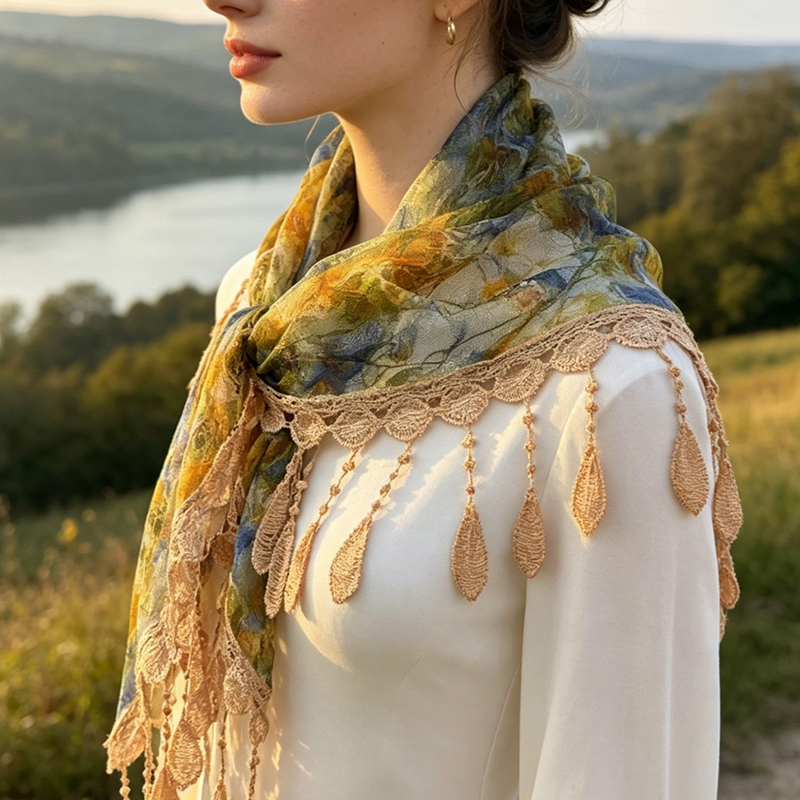 Vintage Çiçekli Dantel Oyuklu  - Cover Up Kaftan incelemesi ve fiyatı