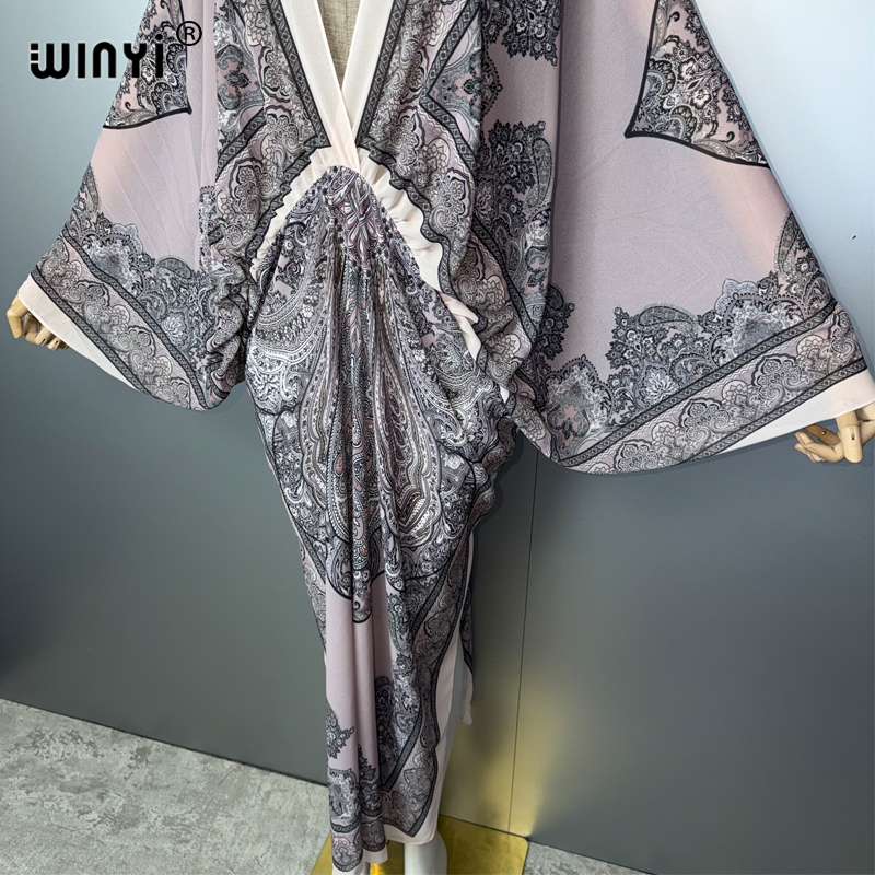 WINYI V Yaka Seksi Elbise Arap - Cover Up Kaftan incelemesi ve fiyatı