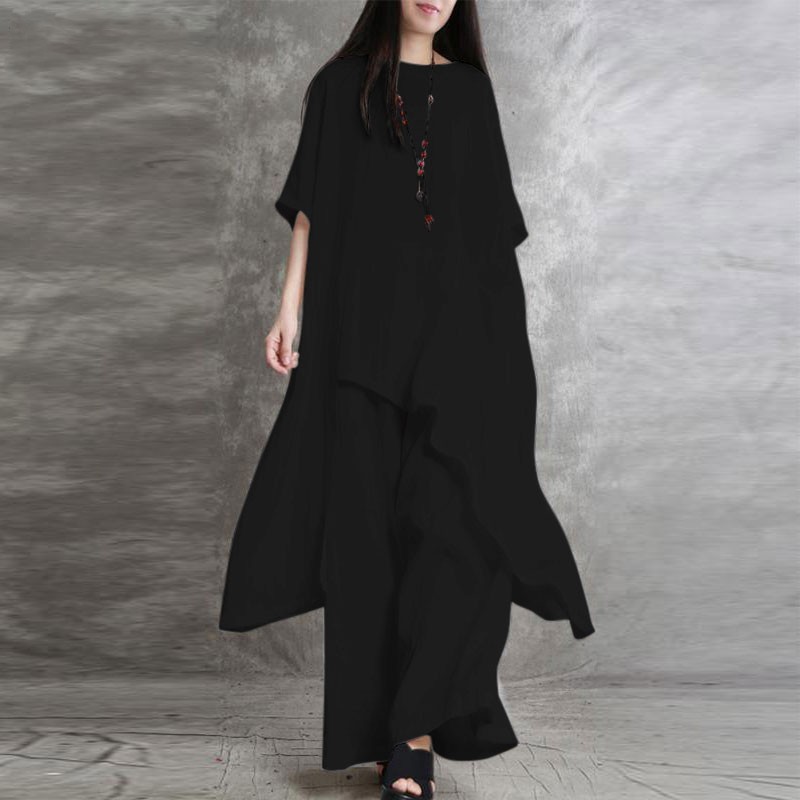 Kadın pamuk keten 2-piece setl - Linen Pant Wide incelemesi ve fiyatı