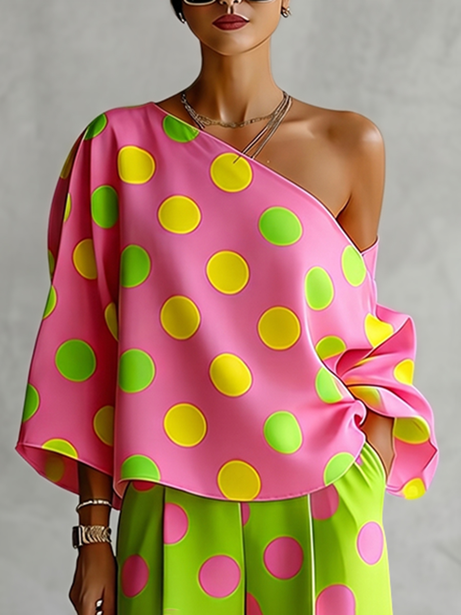 Missuoo Kadın Puantiyeli 2 Par - Blouse Off Shoulder incelemesi ve fiyatı