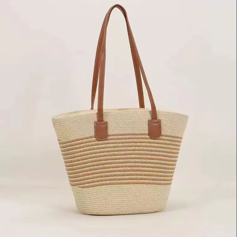 CLAREGQI Kadın Çizgili Hasır Ç - Tote Bag Beach incelemesi ve fiyatı