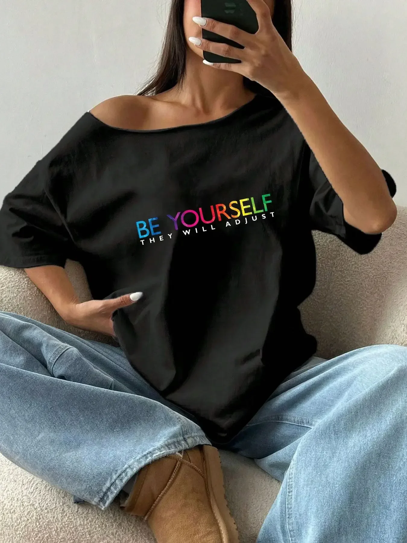 % 100% Pamuk Artı Boyutu Renkl - Blouse Off Shoulder incelemesi ve fiyatı