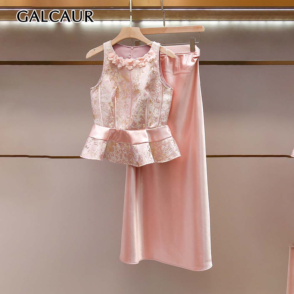 GALCAUR Katı Eklemeli Çiçek De - Midi Skirt Floral incelemesi ve fiyatı
