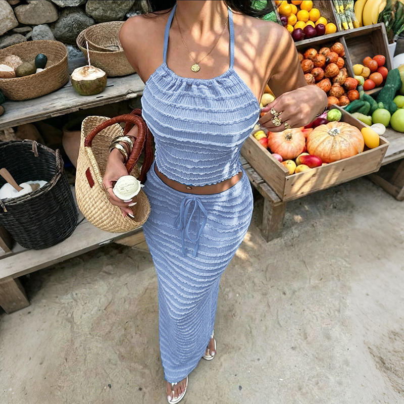 Seksi Zarif Elbise İki Parçalı - Maxi Dress Halter incelemesi ve fiyatı