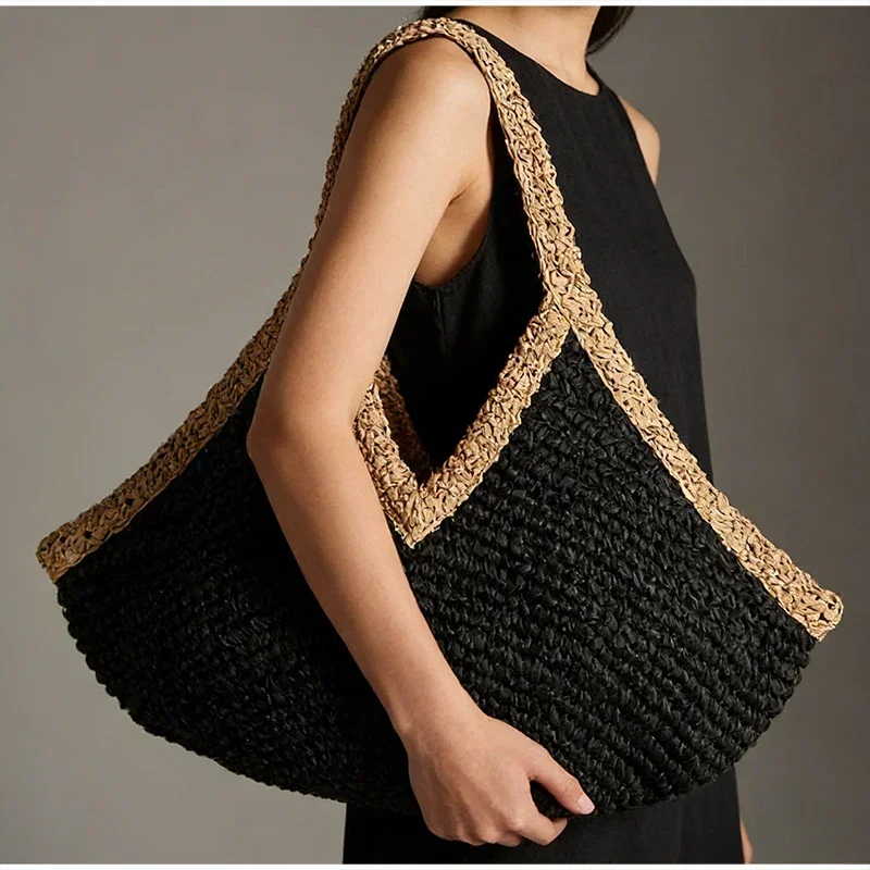 Yaz Yeni El Dokuma Çanta Büyük - Crochet Bag Raffia incelemesi ve fiyatı