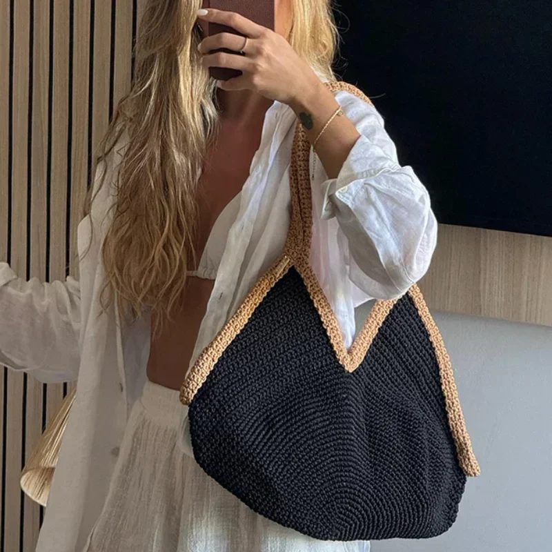 Yaz Yeni El Dokuma Çanta Büyük - Crochet Bag Raffia incelemesi ve fiyatı