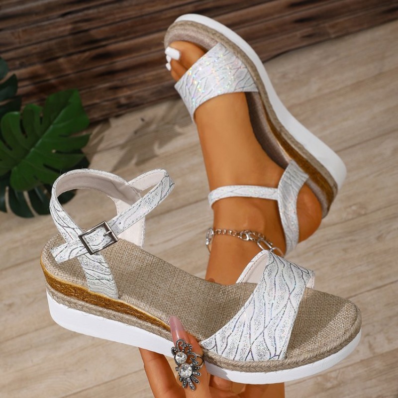 Kadınlar İçin Beyaz Platform T - Wedge Espadrille Women incelemesi ve fiyatı